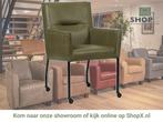 Leren eetkamerstoel Lucky - Granada Moss (olijf/groen), Overige kleuren, Bohemian, Industrieel, Modern, Scandinavisch, Nieuw, Leer