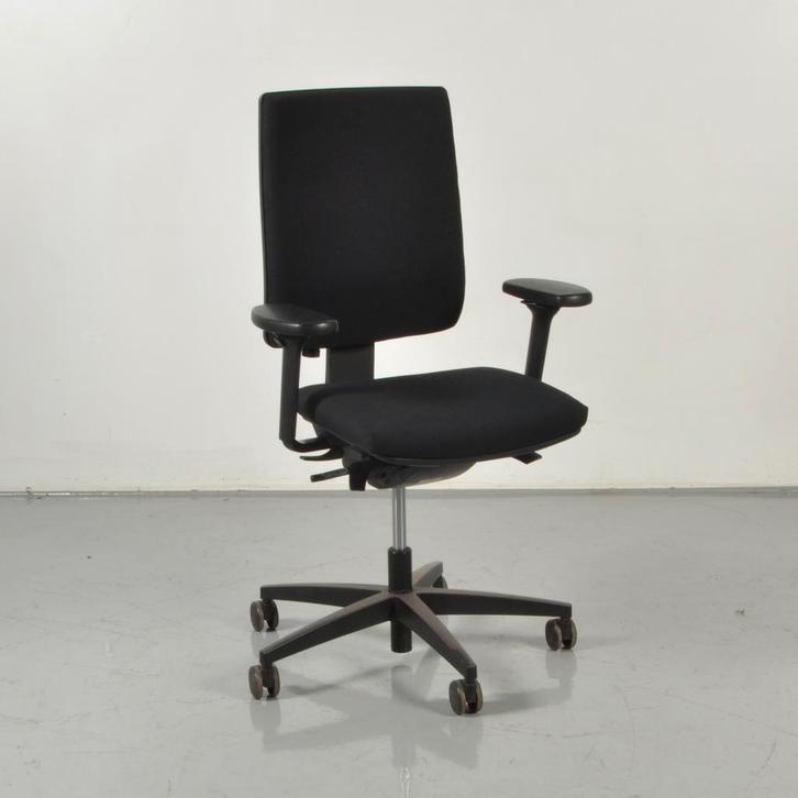 Bureaustoel Viasit Linea - Zwart - Opnieuw gestoffeerd, Zakelijke goederen, Kantoor en Winkelinrichting | Kantoormeubilair en Inrichting