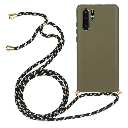 Huawei P30 Pro Crossbody TPU Hoesje met Koord Groen, Telecommunicatie, Mobiele telefoons | Hoesjes en Frontjes | Overige merken
