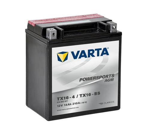 Varta Agm Tx16-4 / Tx16-bs, Auto-onderdelen, Accu's en Toebehoren, Verzenden