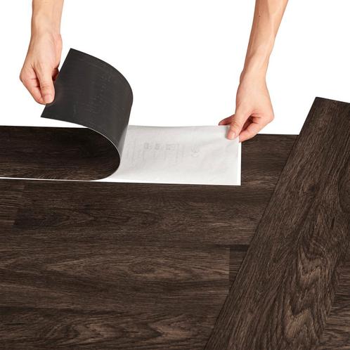 PVC laminaat zelfklevend set van 7 Dark wood wenge 0,975 m², Huis en Inrichting, Stoffering | Vloerbedekking, Nieuw, Verzenden