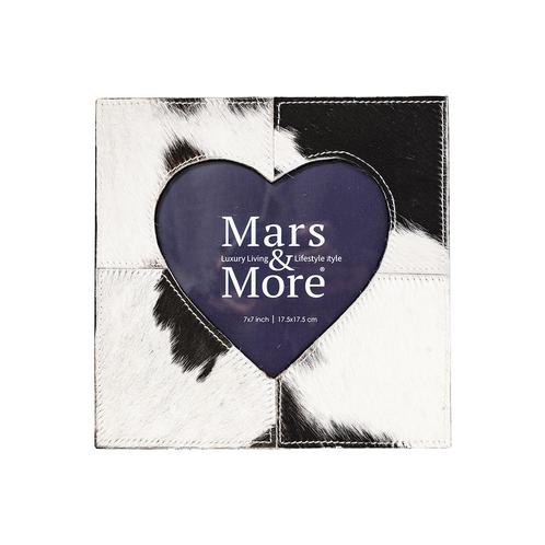 *fotolijst koe hart zwart/wit 23x23cm*, Huis en Inrichting, Woonaccessoires | Overige, Verzenden