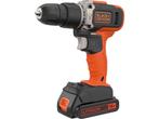 BLACK+DECKER 18V - Accuklopboor 1.5Ah met lader - 2, Verzenden, Zo goed als nieuw