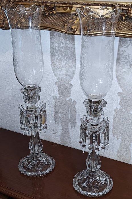 Baccarat - Kandelaar (2) - Glas, Kristal - Fotoforen, Antiek en Kunst, Antiek | Meubels | Stoelen en Banken