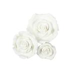 Fondant Rozen Wit Assortiment 12 stuks, Verzenden, Nieuw