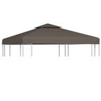 vidaXL Prieeldak 2-laags 310 g/m² 3x3m taupe, Tuin en Terras, Verzenden, Nieuw