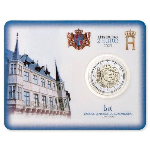Luxemburg 2 Euro Olympisch Comité 2023 BU Coincard, Postzegels en Munten, Munten | Europa | Euromunten, Verzenden