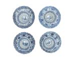 4 porseleinen kop, schotels, Kangxi periode, ca. 1700, Antiek en Kunst
