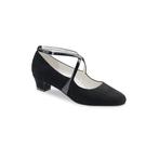 Dames Ballroom Dansschoenen voor Brede Voeten - Zwart Suede/, Verzenden, Nieuw