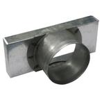 Einddeksel 220mm x 80mm met stuts (ronde aansluiting) 80mm, Nieuw, Verzenden