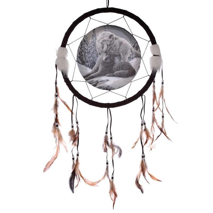Dromenvanger wolf 33cm Lisa Parker - Snow kisses NIEUW, Huis en Inrichting, Woonaccessoires | Overige, Nieuw, Ophalen of Verzenden