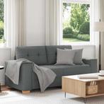 vidaXL Loveseat bank 140 cm stof donkergrijs, Verzenden, Nieuw, Stof