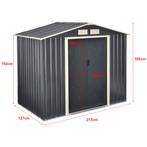 [en.casa] Tuinhuis tuinschuur met schuifdeur 213x127x185 cm