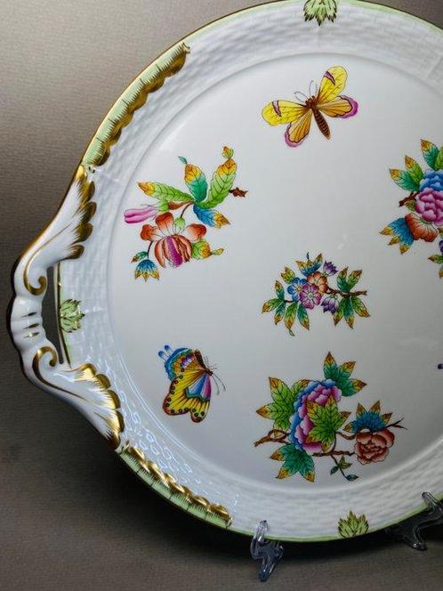 Herend - Serveerschaal - Queen Victoria - Porselein -, Antiek en Kunst, Antiek | Meubels | Tafels