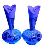 Vaas (2) - Opaal - Antieke Victoriaanse vazen, Antiek en Kunst, Antiek | Glas en Kristal