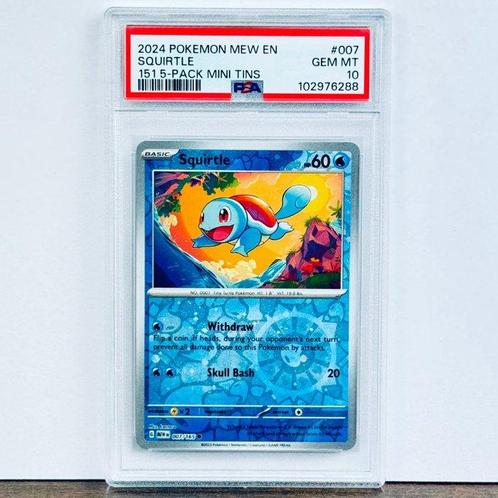 Pokémon Graded card - Squirtle Cosmos - PSA 10, Hobby en Vrije tijd, Verzamelkaartspellen | Pokémon