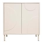 Sideboard Holea dressoir 75x70x34 cm beige [en.casa], Huis en Inrichting, Kasten | Dressoirs, Verzenden, Nieuw