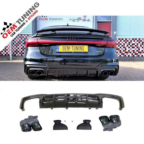 A7 S7 Diffuser | Hoogglans zwart | 2018 –Heden | voor s line, Auto-onderdelen, Carrosserie en Plaatwerk, Nieuw, Mercedes-Benz