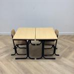 complete schoolset Galvanitas 10 stuks tafels + stoelen, Ophalen of Verzenden, Gebruikt, Hout, Vijf, Zes of meer stoelen