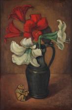 Piet Bekker (1912-1992) - Stilleven met bloemen, Antiek en Kunst, Kunst | Schilderijen | Klassiek