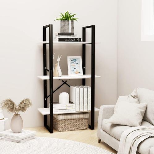 vidaXL Opbergrek 60x30x105 cm massief grenenhout wit, Huis en Inrichting, Kasten | Boekenkasten, 25 tot 50 cm, Nieuw, Grenenhout