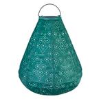 Luna solar lampion Cone met LED – 270x240mm - Copper green |, Tuin en Terras, Buitenverlichting, Verzenden, Nieuw