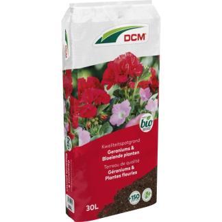 Geraniums en bloeiende planten potgrond | DCM | 30 liter, Tuin en Terras, Aarde en Mest, Verzenden