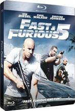 Blu-ray film - Fast &amp; Furious 5 (Steelbook) (Blu-ray+..., Zo goed als nieuw, Verzenden