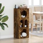 vidaXL Dressoir Gerookt eiken 40 x 35 x 100,5 cm Bewerkt, Verzenden, Nieuw, Overige houtsoorten, Minder dan 50 cm