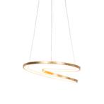 Art Deco hanglamp goud incl. LED - Rowan, Huis en Inrichting, Lampen | Hanglampen, Nieuw, Art Deco, 75 cm of meer