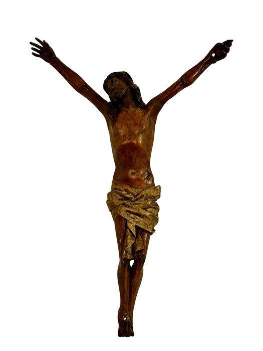 Crucifix - Cartapesta - 1850-1900 - Corpus Christi - 32 cm, Antiek en Kunst, Kunst | Niet-Westerse kunst
