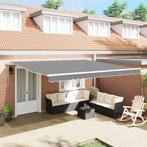 vidaXL Markies Wit 4 × 3,5 m Metaal, Tuin en Terras, Zonneschermen, Verzenden, Nieuw