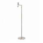 Highlight vloerlamp statief met leeslamp | Zilver | E27, Nieuw, Ophalen of Verzenden, Metaal, Modern