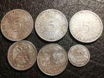Wereld. Lot of 6 silver world coins (Zonder Minimumprijs)