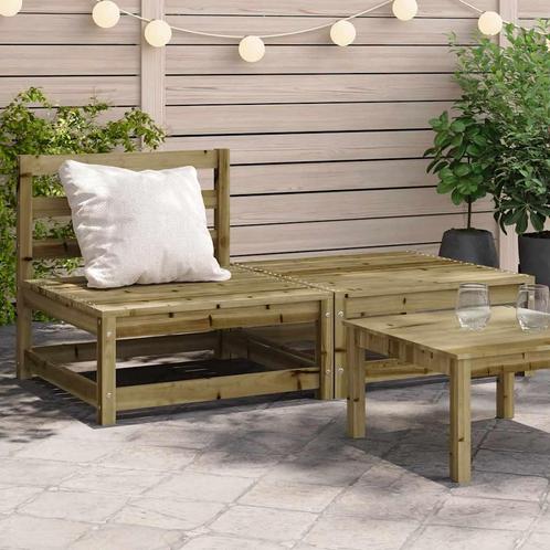 vidaXL Tuinbank zonder armleuningen met voetenbank, Tuin en Terras, Tuinsets en Loungesets, Nieuw, Verzenden