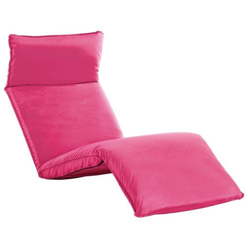 Inklapbare Ligstoel Roze | Tweedekansje | Strandklaar!, Tuin en Terras, Tuinstoelen, Nieuw, Metaal, Ophalen of Verzenden