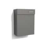 Brievenbus | eSafe | Topa | Aluminium - 9007, Tuin en Terras, Brievenbussen, Verzenden, Nieuw, Aluminium, Wandbrievenbus