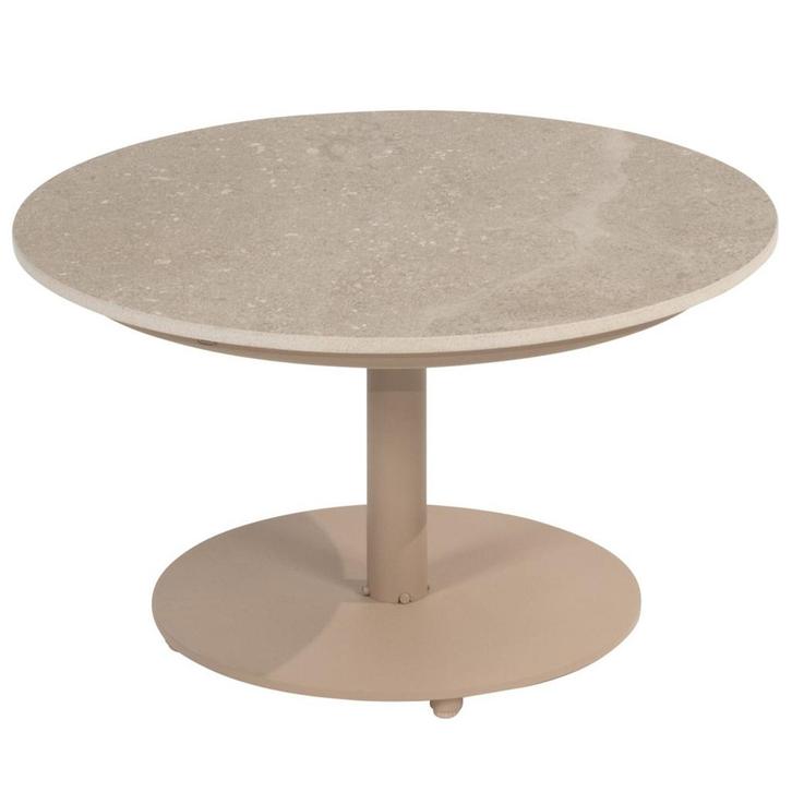 Boaz lounge tuintafel 60xH35 cm ceramic middenpoot latte 4, Tuin en Terras, Tuintafels, Nieuw, Ophalen of Verzenden