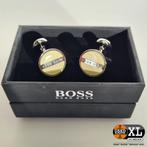 Hugo Boss Manchetknopen Wit met Doos | Nieuwstaat, Ophalen of Verzenden, Nieuw
