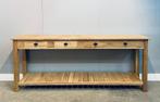 Klassieke sidetable teak| 80x40x100t/m200 (hxdxb)| v.a. €250, Huis en Inrichting, Tafels | Sidetables, 100 tot 150 cm, Klassiek