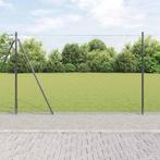 vidaXL Afrasteringspaal Grijs 50 x 1,4 m (25 mm gaas) Staal, Tuin en Terras, Verzenden, Nieuw, IJzer