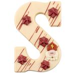 Luxe Chocoladeletter Wit -Letter S- 220g**, Verzenden, Nieuw