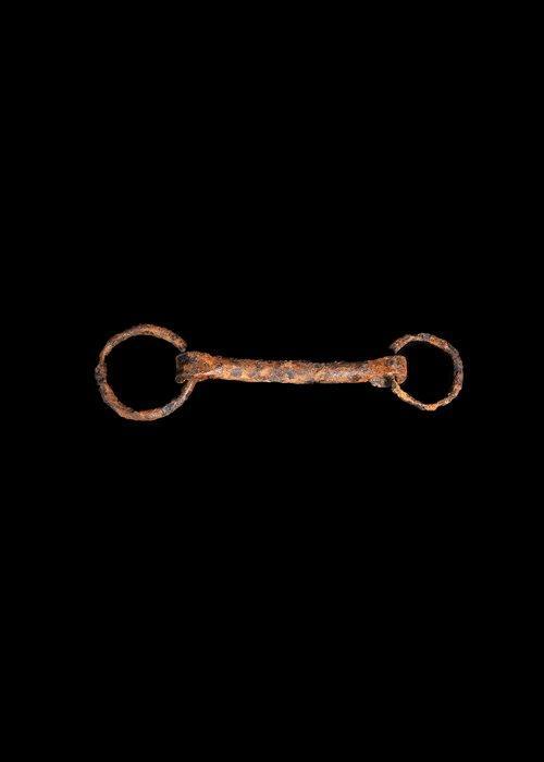 Oud-Romeins IJzer Paard, hoofdstel, bit (Zonder, Antiek en Kunst, Antiek | Overige Antiek