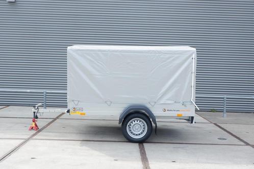 Saris KING XL 750kg bakwagen 226x126x120cm met huif, Auto diversen, Aanhangers en Bagagewagens, Nieuw, Ophalen