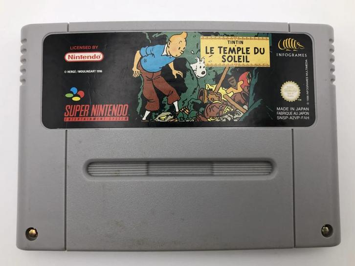 Tintin: Le Temple du Soleil - Super Nintendo SNES, Spelcomputers en Games, Games | Nintendo Super NES, Ophalen of Verzenden