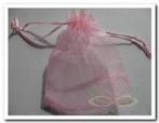 Cadeauzakje giftbag Organza Rose 9x13 cm, Ophalen of Verzenden, Nieuw