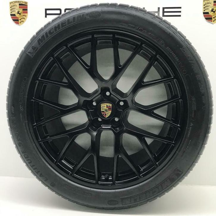 Porsche Macan ORIGINELE 20inch Spyder GTS met banden, Auto-onderdelen, Banden en Velgen, 20 inch, 295 mm, Personenwagen, Gebruikt