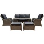 Showroommodel Bilbao stoel-bank dining loungeset, Tuin en Terras, Tuinsets en Loungesets, Ophalen of Verzenden, Nieuw, Wicker