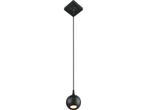 Lucide FAVORI - Hanglamp Badkamer - 1xGU10 - IP44 - Zwart, Verzenden, Zo goed als nieuw