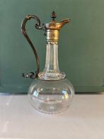 Kruik - Kristal, Metaal - Prachtige Claret jug